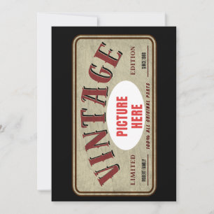 INVITATION PERSONNALISER LA PHOTO DE L'ÉDITION VINTAGE LIMITÉ