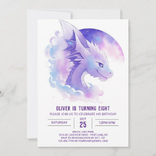 Invitation Personnaliser l'anniversaire du dragon