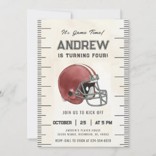Invitation Personnaliser le sport Football Anniversaire