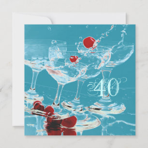 Invitation PERSONNALISER majeure de la fête du 40e anniversai