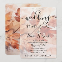 Personnaliser : Mariage Branche Feuillue Aquarelle