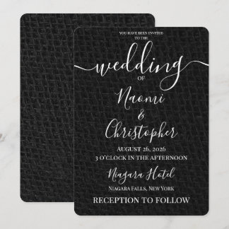 Invitation Personnaliser : Mariage Simple Texture de Réseau N