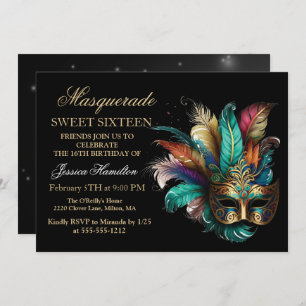 Invitation Personnaliser Masquerade Masque Masque Parties sci