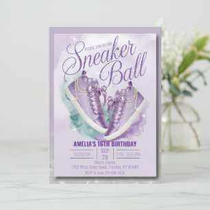 Invitation Personnaliser Sweet Lavender Birthday Basket Ball