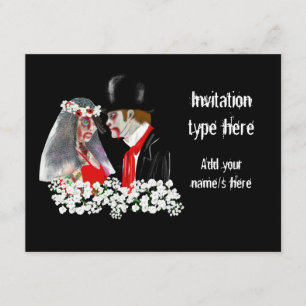 Invitation Personnaliser Zombies mariage marié marié accessoi