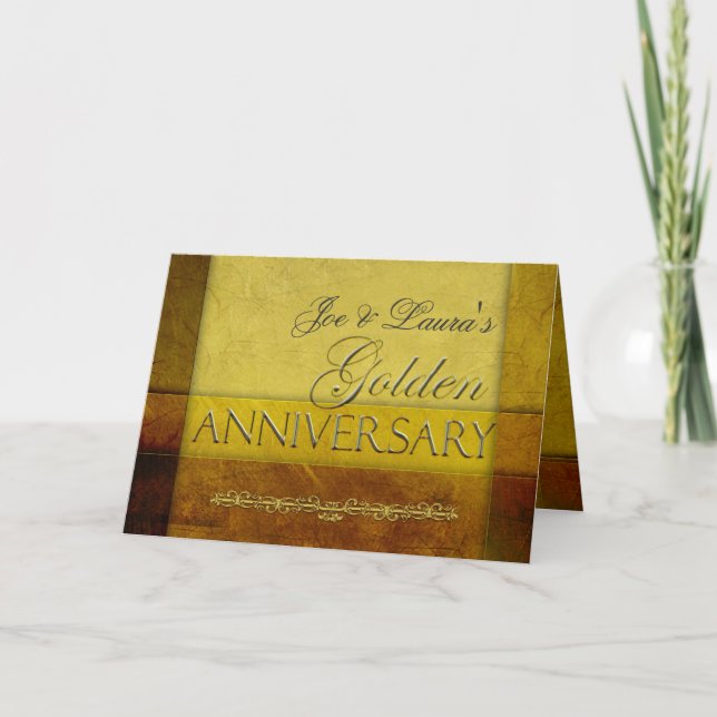Invitation Personnalisez votre propre jubilé de mariage d'or (Devant)
