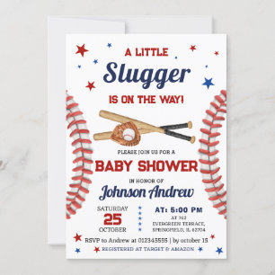 Invitation Personnel C'est Un Baby shower de baseball de spor
