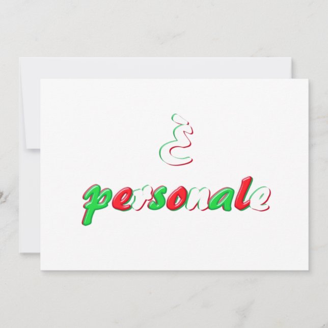 Invitation personnelle (Devant)