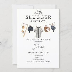 Invitation personnelle Baby shower de base-ball