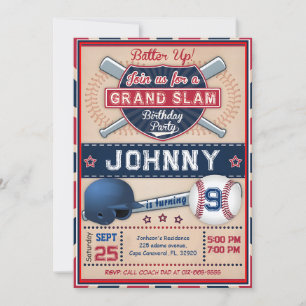 Invitation personnelle de base-ball