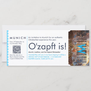 Invitation personnelle pour le ticket Oktoberfest
