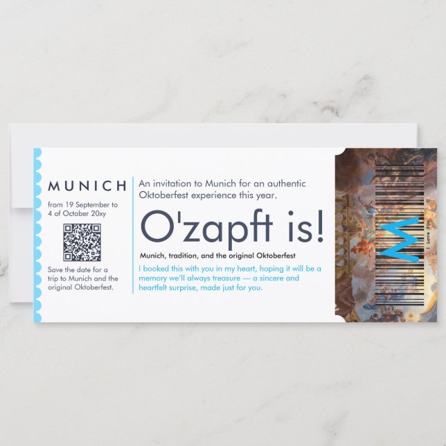 Invitation personnelle pour le ticket Oktoberfest  (Dos)