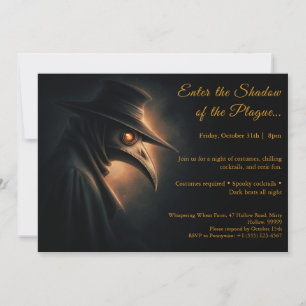Invitation Peste noire Docteur Halloween Costume Party Invita