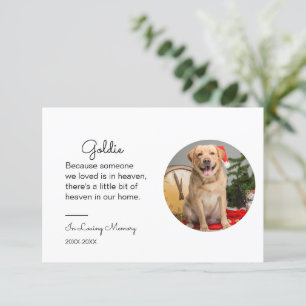 Invitation Pet Memorial Portrait Cadeau chat perte Sympathie
