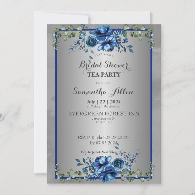 Invitation Pétales botaniques de l'amour : Rejoignez-nous pou (Devant)