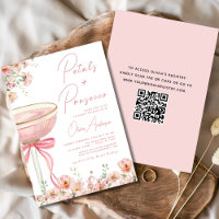 Pétales de code QR et Fête des mariées de cache ro