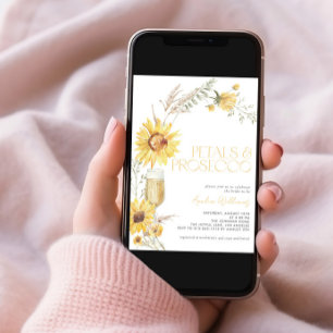 Invitation Pétales et Procuco Boho Fête des mariées de tourne