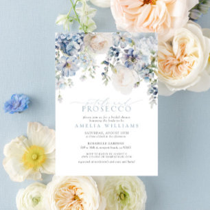 Invitation Pétales et Procuco Dusty Blue Floral Fête des mari