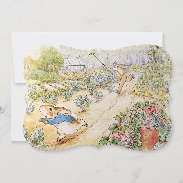 Invitation Peter le lapin dans le jardin de M. Mc Gregor (Devant)