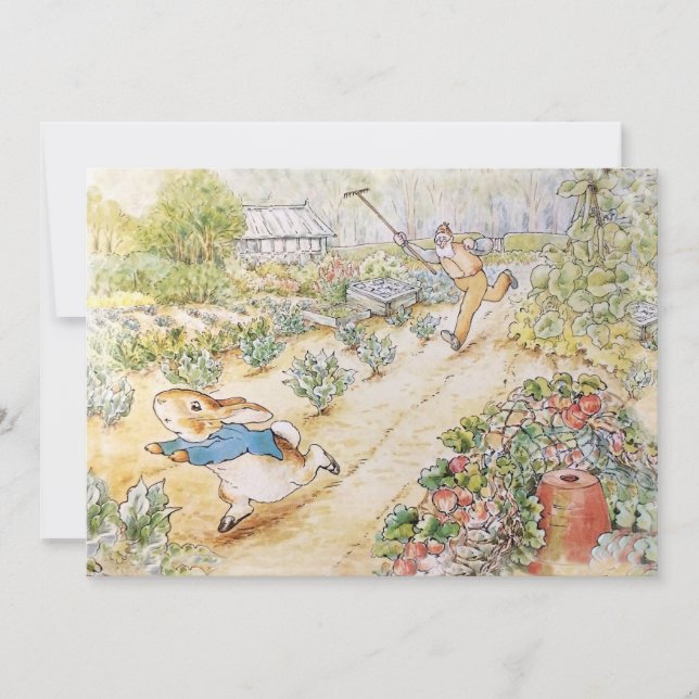 Invitation Peter le lapin dans le jardin de M. Mc Gregor (Devant)