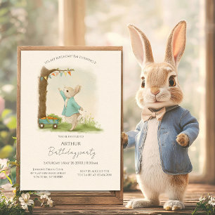 Invitation Peter Rabbit Anniversaire&Jeu