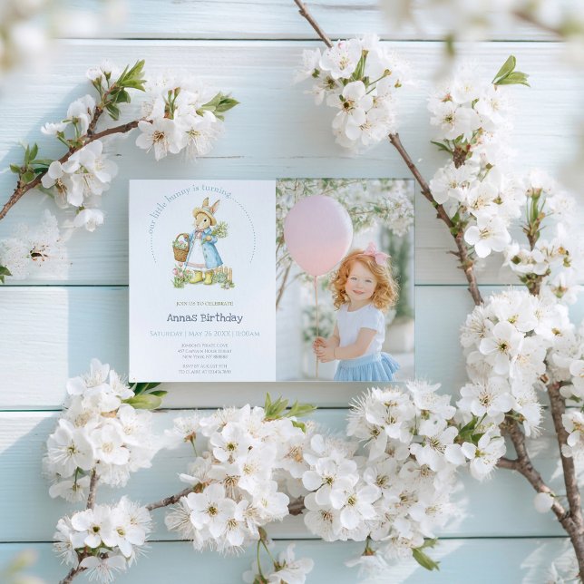 Invitation Peter Rabbit Garden Anniversaire (Créateur téléchargé)