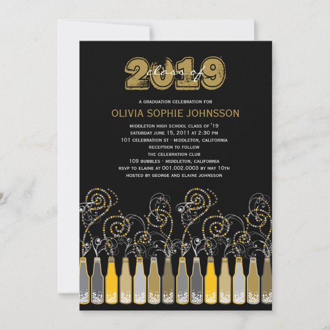 Invitation pétillant de partie de photo (Devant)