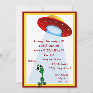 Invitation Petit Alien