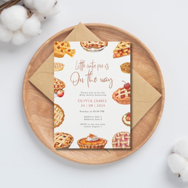 Invitation Petit baby shower à tarte (Créateur téléchargé)