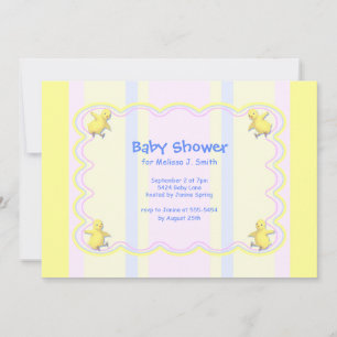 Invitation Petit Baby shower aux poulets