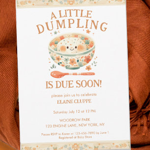 Invitation Petit Baby shower Bao Bun Dumpling