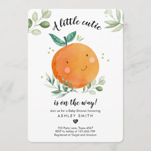 Invitation Petit Baby shower Cutie Verdure Neutre Genre
