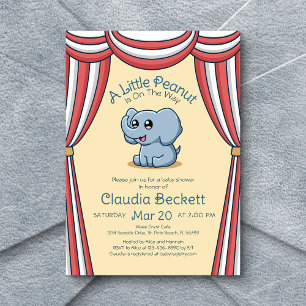 Invitation Petit Baby shower d'arachide