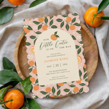 Petit Baby shower de Citrus orange Cutie