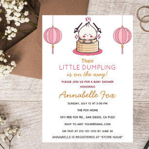 Invitation Petit Baby shower de dumping