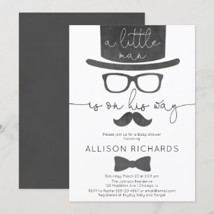 Invitation Petit baby shower de garçon d'homme
