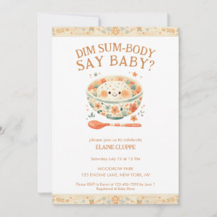 Invitation Petit Baby shower de la somme de la valeur de base