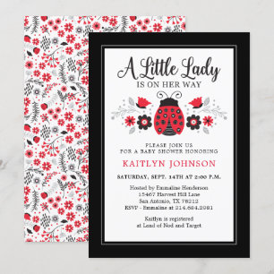 Invitation Petit Baby shower de Ladybug