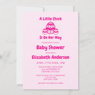 Invitation Petit Baby shower de Pâques