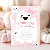 Petit Baby shower d'Halloween de Boo fantôme