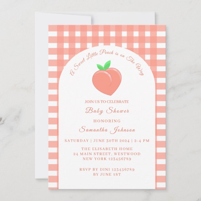 Invitation Petit Baby shower doux (Devant)