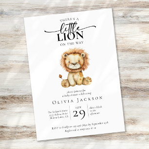 Invitation Petit Baby shower Lion mignon