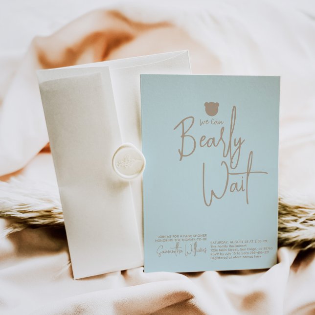 Invitation Petit Baby shower minimaliste moderne (Créateur téléchargé)