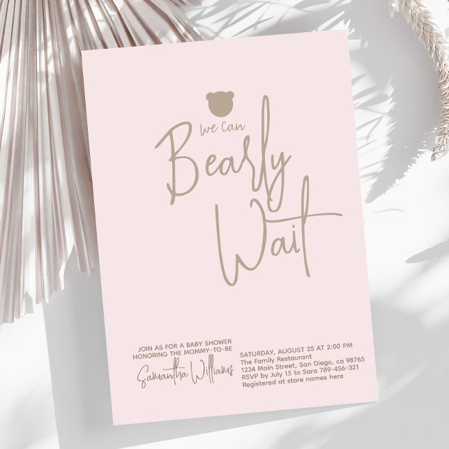 Invitation Petit Baby shower minimaliste moderne (Créateur téléchargé)