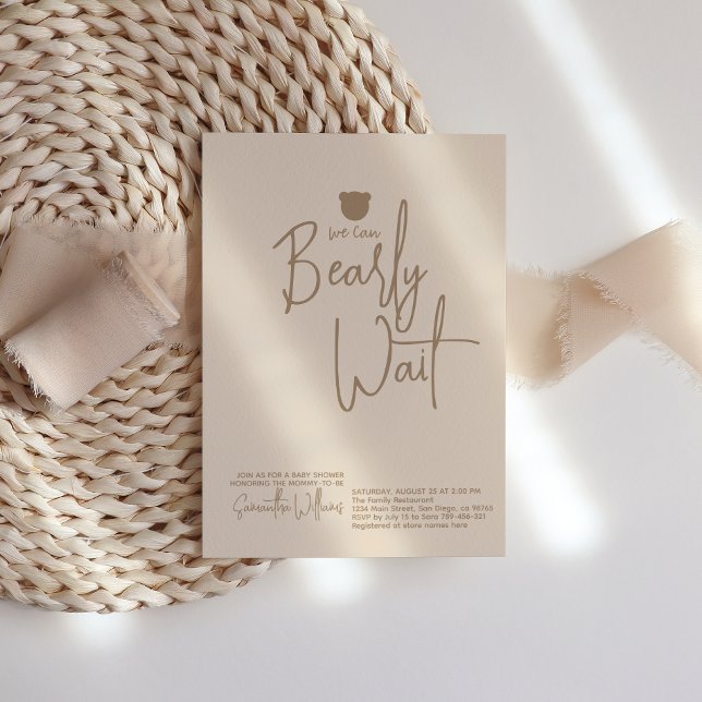 Invitation Petit Baby shower minimaliste moderne (Créateur téléchargé)