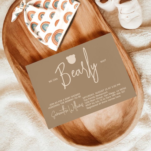 Invitation Petit Baby shower minimaliste moderne (Créateur téléchargé)