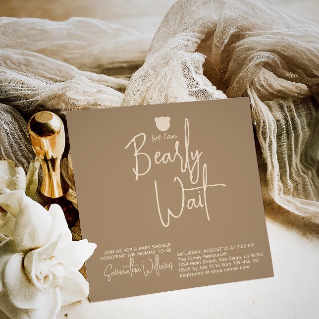 Invitation Petit Baby shower minimaliste moderne (Créateur téléchargé)