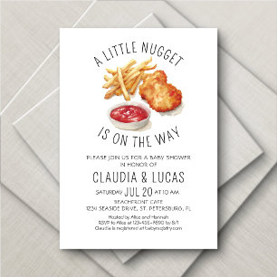 Invitation Petit Baby shower Nugget