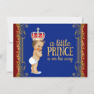 Invitation Petit Baby shower Prince