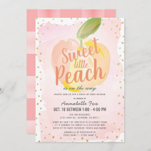 Invitation Petit Baby shower rose pâle
